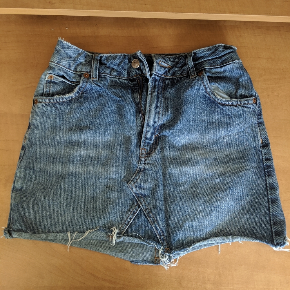 Top shop jean skirt